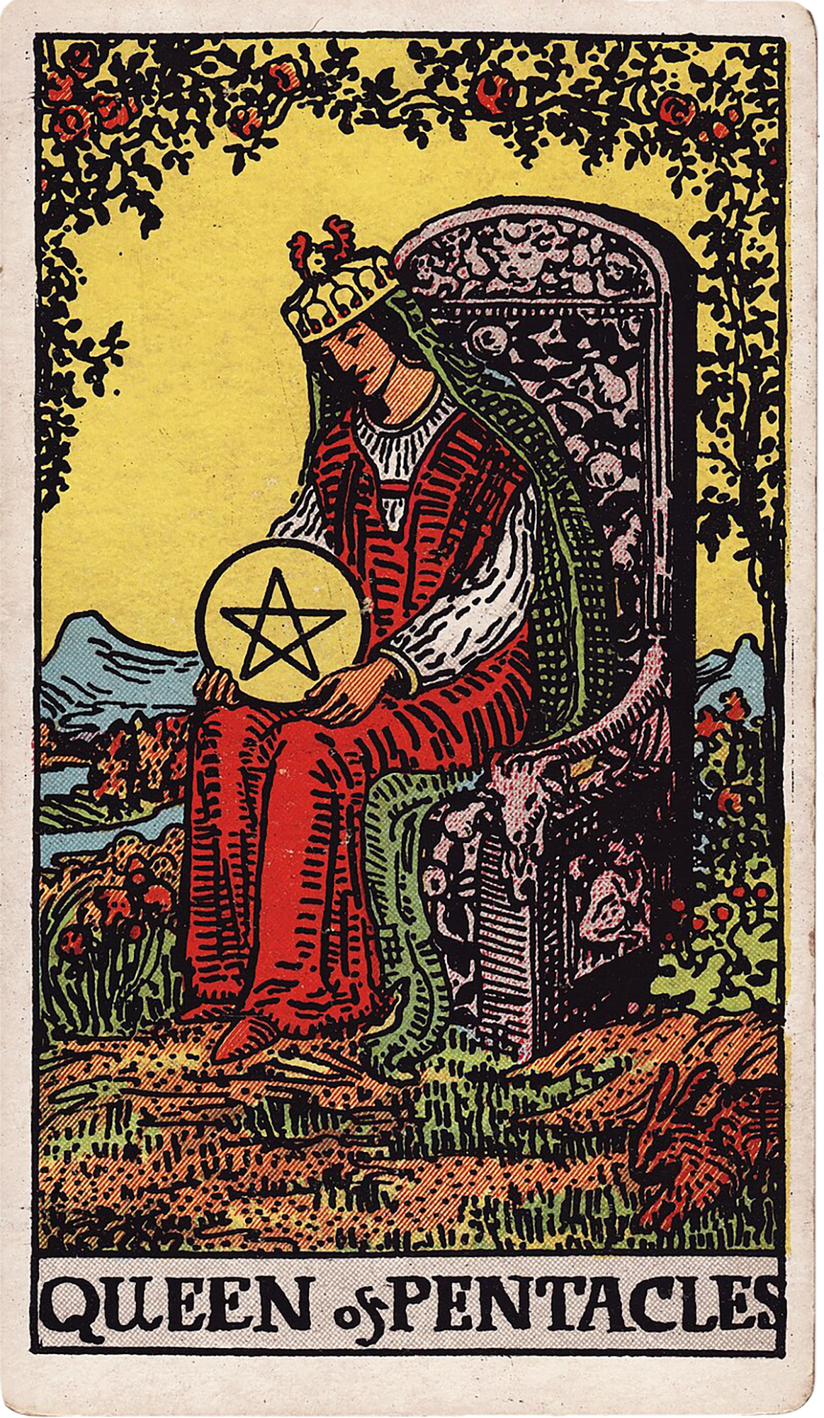 Queen of Pentacles Tarot card